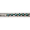 KBKQ08001 Turquoise Colour Stone Oxidised Metal Bracelet