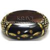 KBKR06006 Gorgeous Black/Gold Wooden Bangle