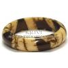 KBKR06009 Wholesale Plastic Brown and Beige Bangle