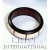 KBKR06023 Black And White Designer Wooden Bangle