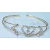 KBKR07028 Heart Shape Faceted Stone Korea Jewelry Bracelet