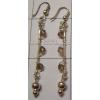 KEKQ08017 Beautiful White Metal Hanging Earrings