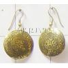 KEKS01010 Carved Metal Earring