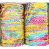 KKKT10038 Metallic bangles in multi colour with glitter handiwork