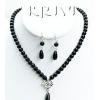 KNKR08022 Fashion Glass Beads Jewelry Necklace