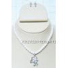 KNKT06031 Indian Jewelry Necklace Earring Set