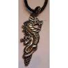 KPKQ08005 Dragon Pendant With Black Thread