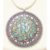 KPKS03060 Turquoise Color Stone Fashion Pendant