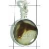 KPLL08010 Fine Quality White Metal Onyx Pendant