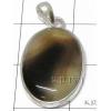 KPLL08038 Elegant White Metal Onyx Pendant