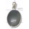 KPLL08045 Exotic White Metal Onyx Pendant