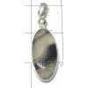 KPLL08047 Exquisite White Metal Onyx Pendant