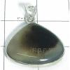 KPLL08051 Lovely White Metal Onyx Pendant