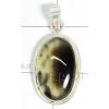 KPLL09046 Fancy White Metal Onyx Pendant