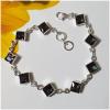 SABLS01010 Amethyst Bracelet 925 Sterling Silver