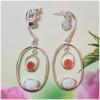 SAELS01013 Australian Opal Earrings 925 Sterling Silver