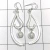 SAELS01022 Australian Opal Earrings 925 Sterling Silver