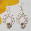 SAELS01041 Green Amethyst Earrings 925 Sterling Silver