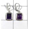 SAELS01072 Amethyest Earrings 925 Sterling Silver