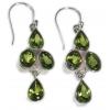 SAELS01079 Peridot Earrings 925 Sterling Silver