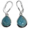 SAELS01091 Larimar Earrings 925 Sterling Silver