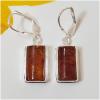 SAELS01093 Amber Earrings 925 Sterling Silver