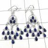 SAELS04014 Lapis Lazuli Earrings 925 Sterling Silver