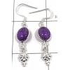 SAELS04020 Amethyst Earrings 925 Sterling Silver