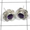 SAELS04023 Amethyst Earrings 925 Sterling Silver