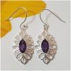 SAELS04029 Amethyst Earrings 925 Sterling Silver