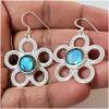 SAELS04057 Labradorite Earrings 925 Sterling Silver