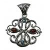 SAPLS01001 Multi Stone Pendant 925 Sterling Silver