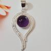 SAPLS01011 Amethyst Pendant 925 Sterling Silver