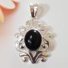 SAPLS01013 Black Onyx Pendant 925 Sterling Silver