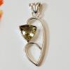 SAPLS01044 Lemon Quartz Pendant 925 Sterling Silver