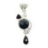 SAPLS01049 Black Onyx Pendant 925 Sterling Silver