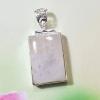 SAPMK08012 Cabochon Gemstone Plain Setting Sterling Silver Moonstone Pendant