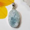 SAPMK08061 Gorgeous Rough Gemstone Handmade Aquamarine Gemstone Pendant 925 Sterling