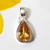 SAPMK08073 Latest Design Citrine Gemstone Sterling Silver Pendant