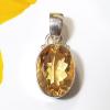 SAPMK08075 Fashionable Cut Citrine Gemstone Pendant Sterling Silver