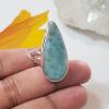 SARMK08006 Adjustable Glorious Look Blue Larimar Ring 925 Sterling Silver Plain Setting