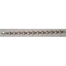 KBKQ08004 Fashion Bracelet With Faceted Colour Stones