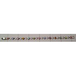 KBKQ08005 New Multi Coloured Faceted Colour Stone Bracelet