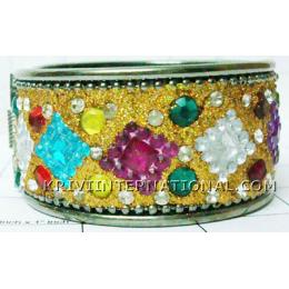 KBKT11E37 Indian Handcrafted Costume Jewelry Bracelet