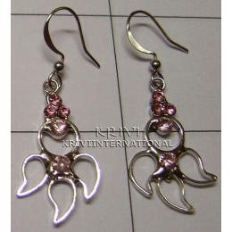 KEKQ08012 Strikingly Unique Cut Stone Earring - Krivi