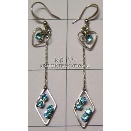 KEKQ08111 Classic! Multi Coloured Cut Stone Earring