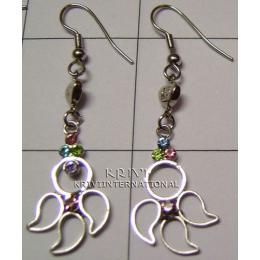 KEKQ08112 Imitation Multi Coloured Cut Stone Earring