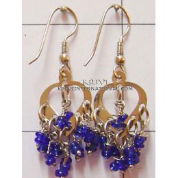 KEKQ11006 Beautiful Coloured Stone Exclusive Earring