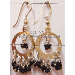 KEKQ11025 Classic Indian Imitation Colored Stone Earring