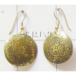 KEKS01010 Carved Metal Earring